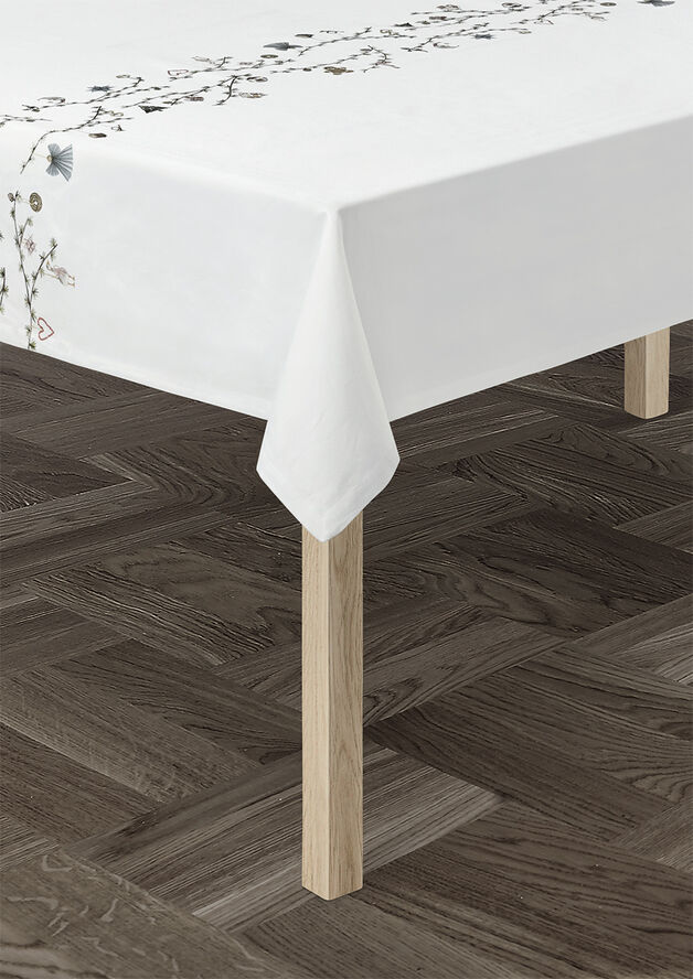 Kähler Hammershøi Christmas Dug 150x370 cm hvid m. deko Hvid