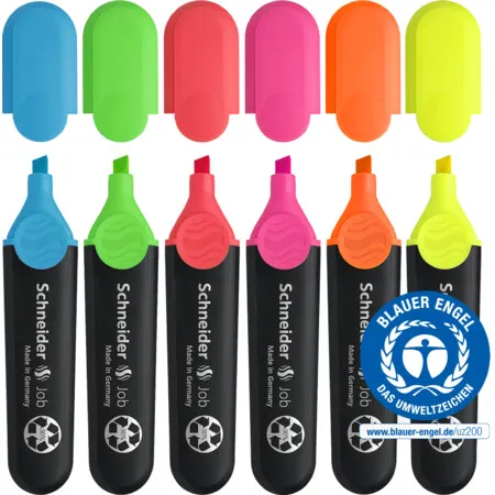 Schneider Textmarker Job, 6er-Etui