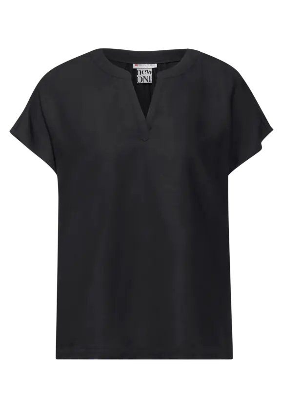 Viskose Blusenshirt - Black