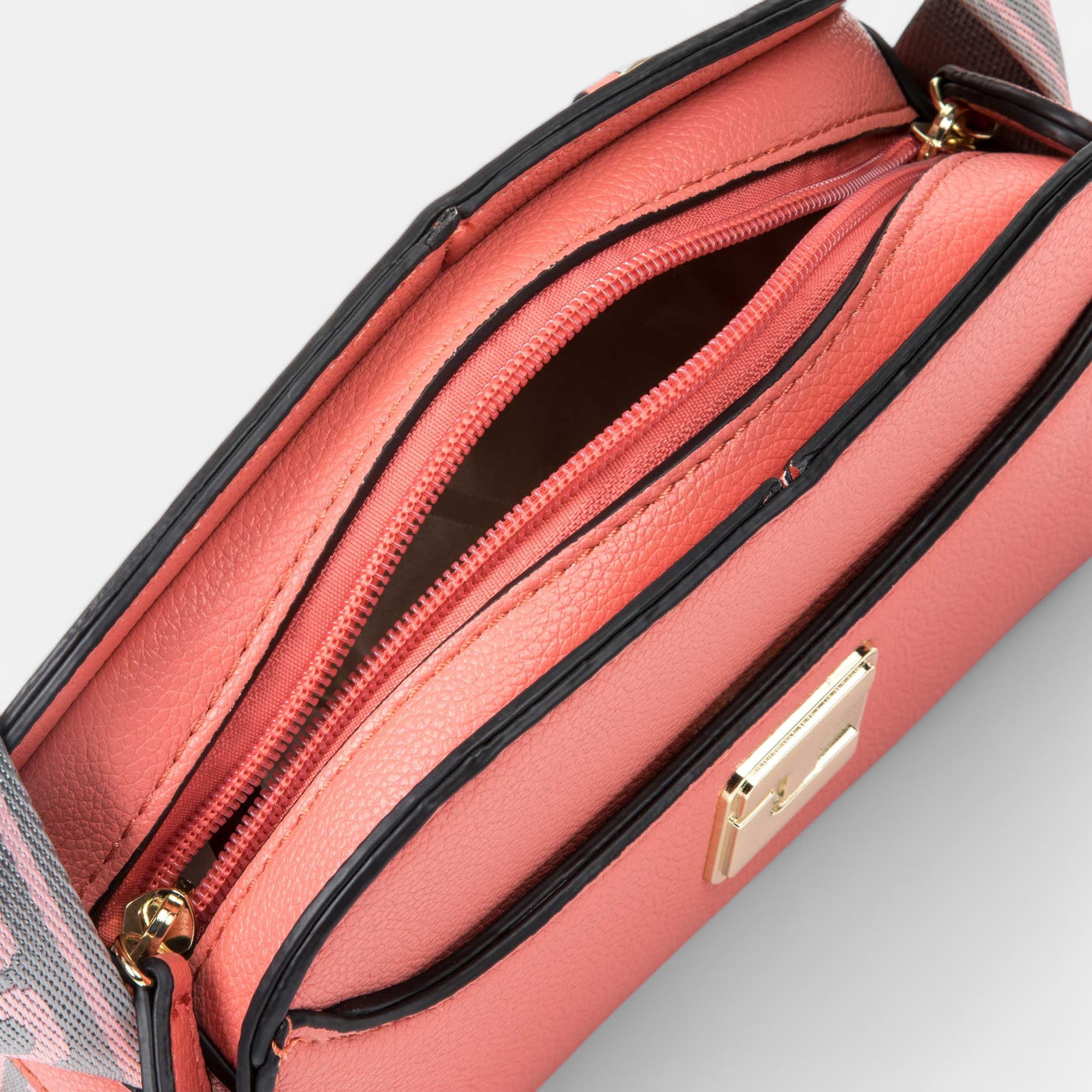 Sac bandoulière corail