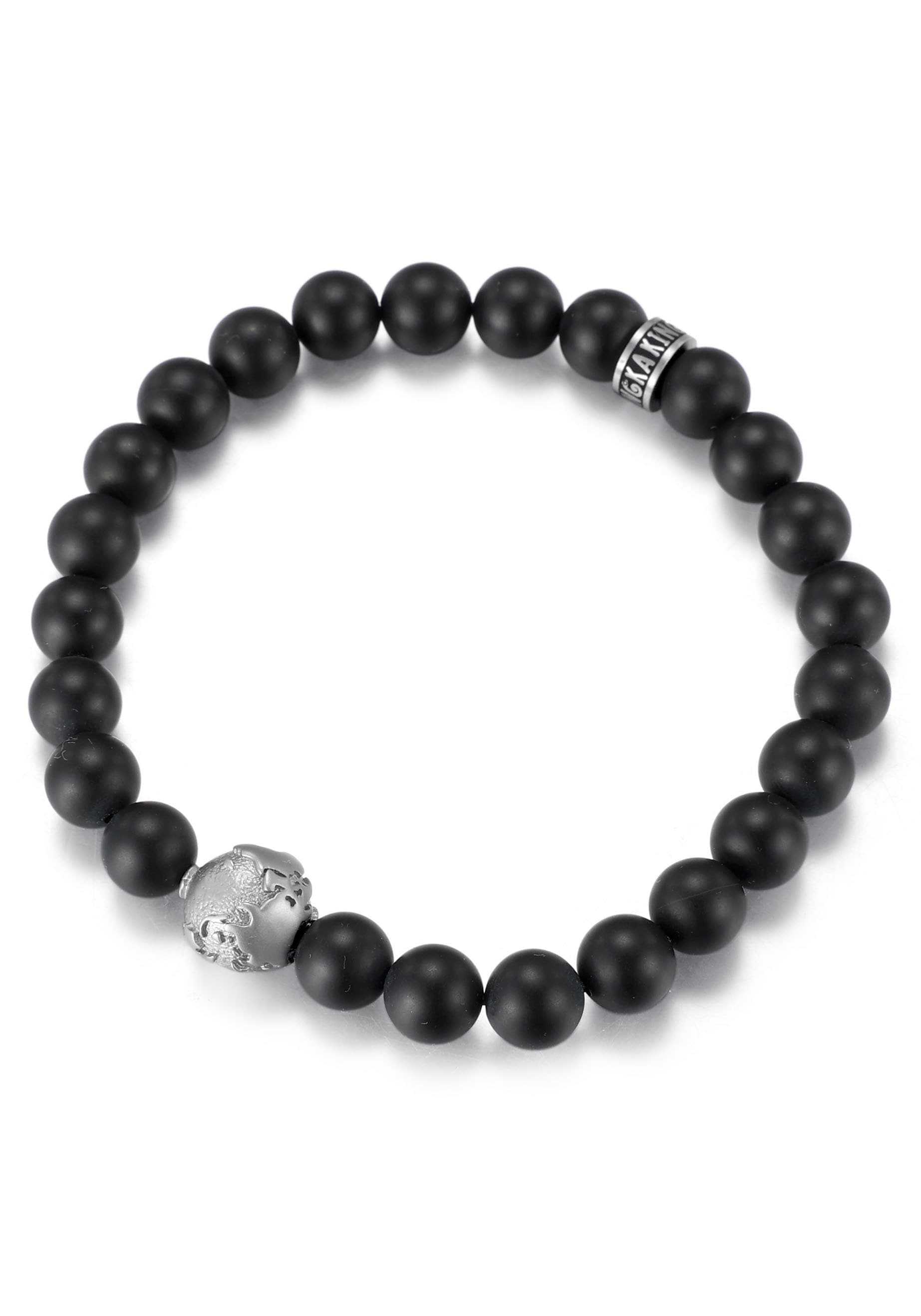Firetti Perlenarmband »Schmuck Geschenk Armschmuck Armkette Perle« mit Onyx, Jaspis oder Tigerauge (synth.)