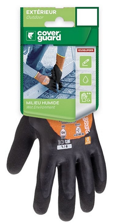 Gant pour travaux anti-coupure Coverguard Eurocut noir - Taille 9 (L)