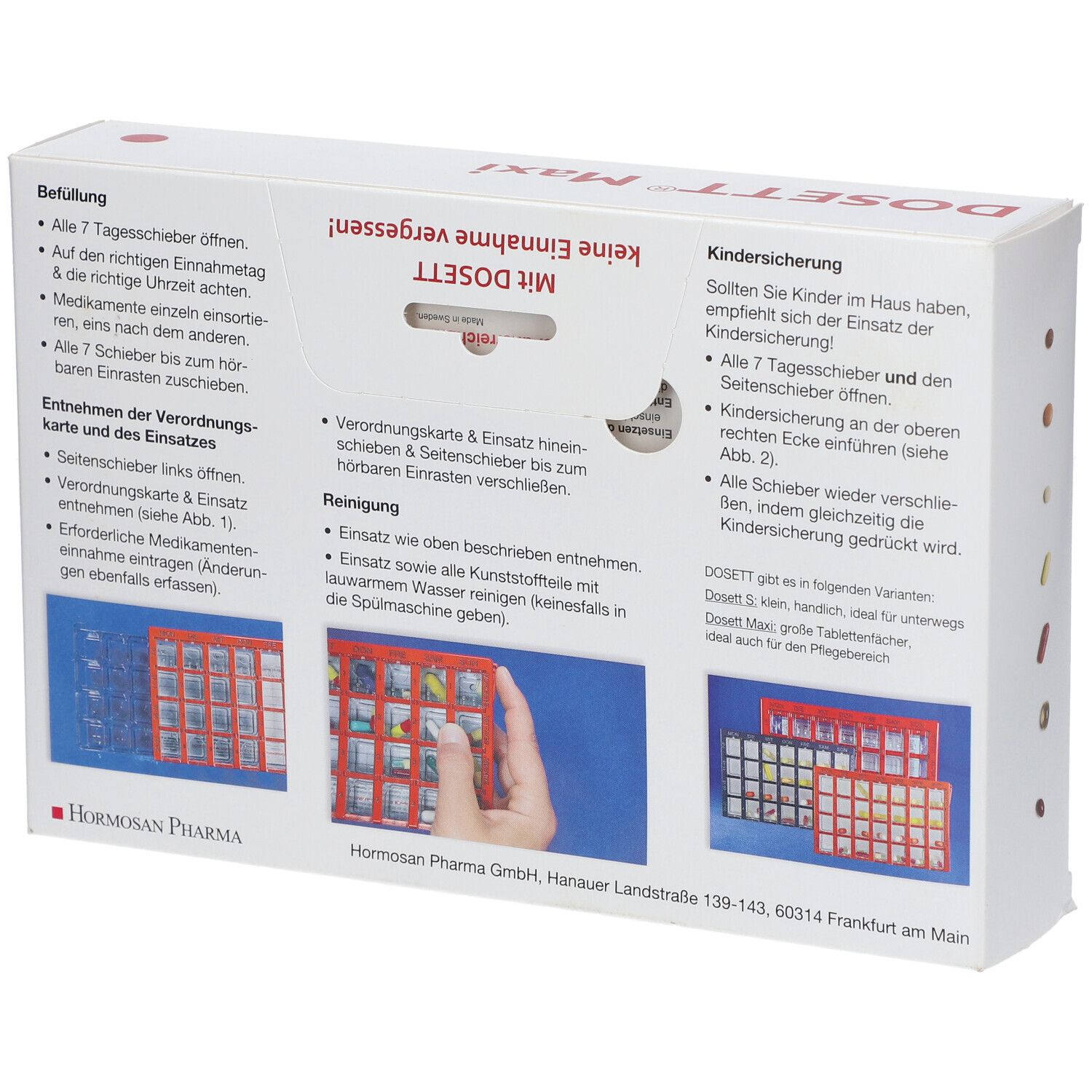 Dosett Maxi Arzneikassette rot