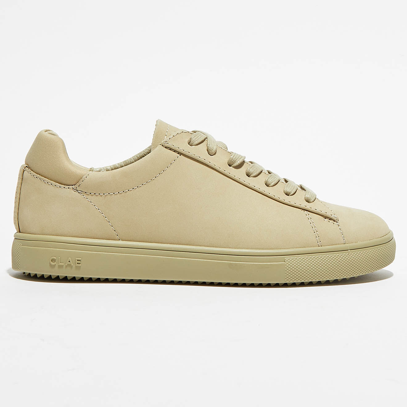 Clae Baskets en Cuir Bradley vertes