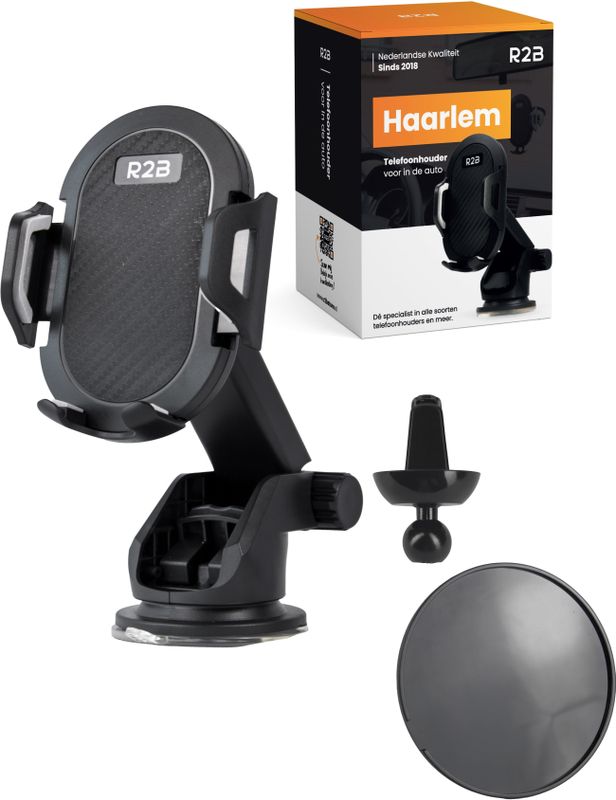 R2B - Telefoonhouder - Dashboardpad - Voor Raam en Ventilatierooster
