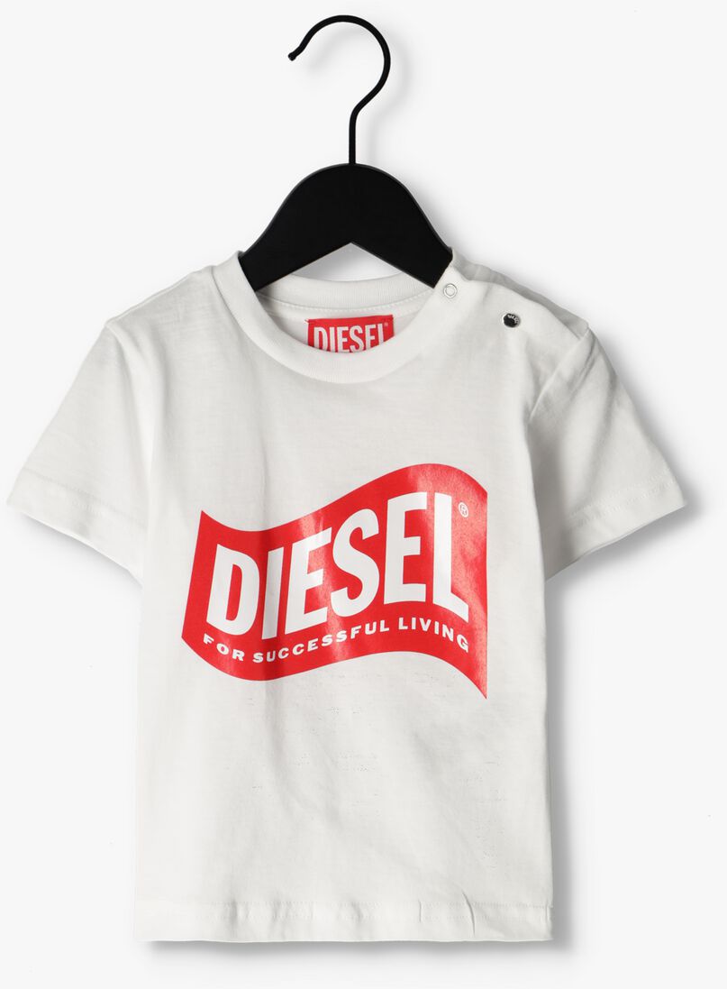 DIESEL witte diesel t-shirt tlinb