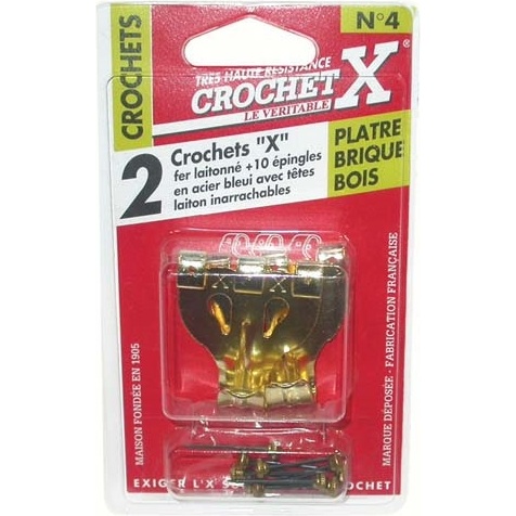 Crochet X N°2 - avec aiguilles - lot de 8