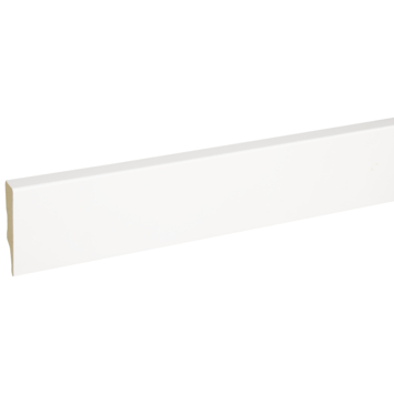 Muurplint blok MDF wit 1,2 x 6 cm