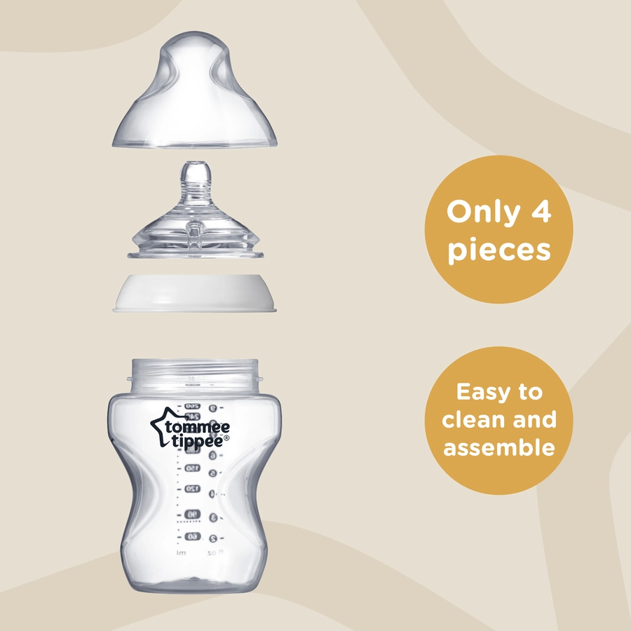 Tommee Tippee Babyflaschen-Set Closer to Nature 6 x 260 ml bunt