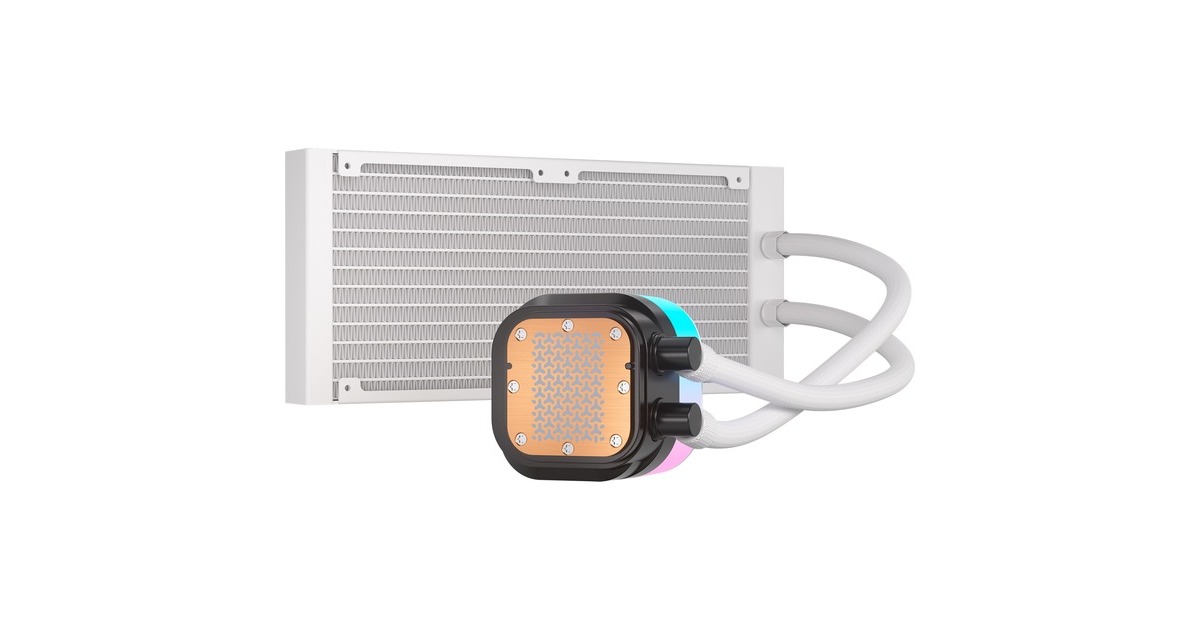 CorsairiCUE LINK TITAN 240 RX RGB White waterkoeling  (Wit, 4-pins PWM fan-connector)