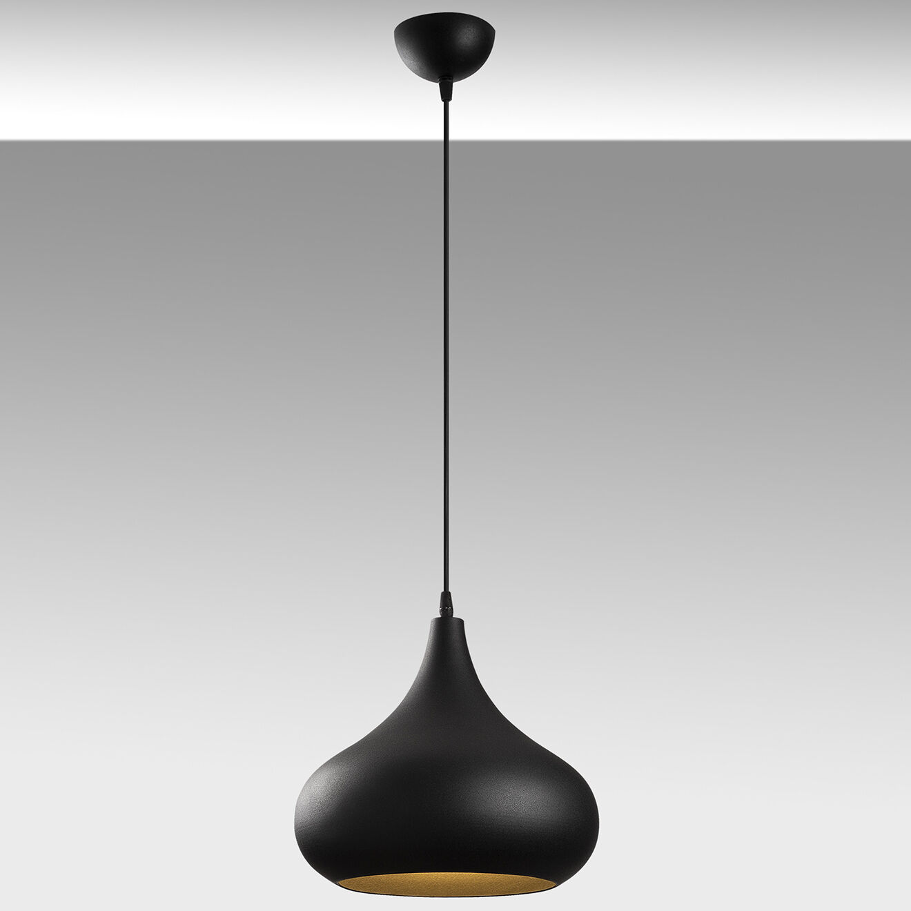 Opviq Suspension Saglam noir/doré - 30x126 cm