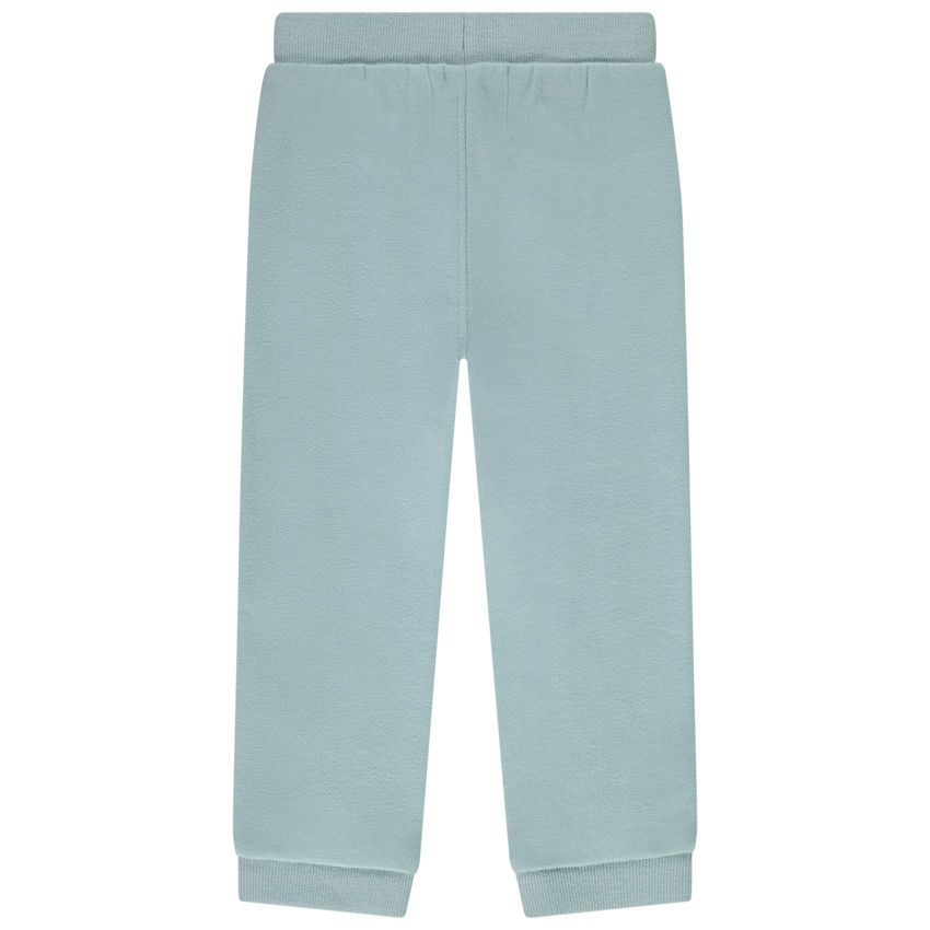 Jogging en molleton uni pour bébé fille - Bleu moyen