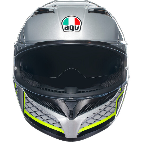 AGV - Casque K3 Fortify Gris / Noir / Jaune