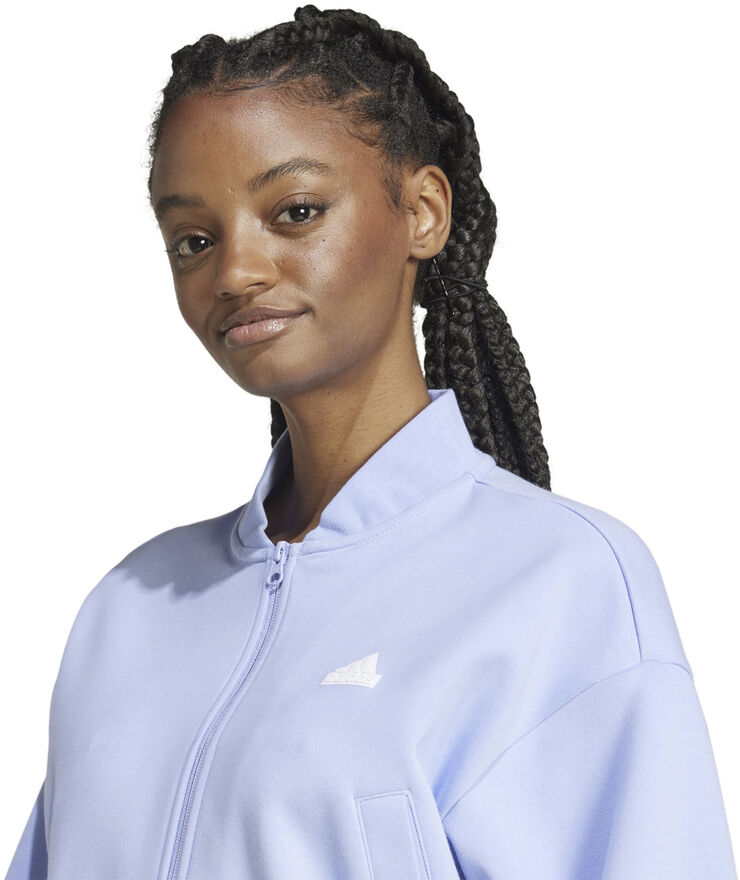 adidas FI 3S Bomber Crop Sweatshirt Lilla