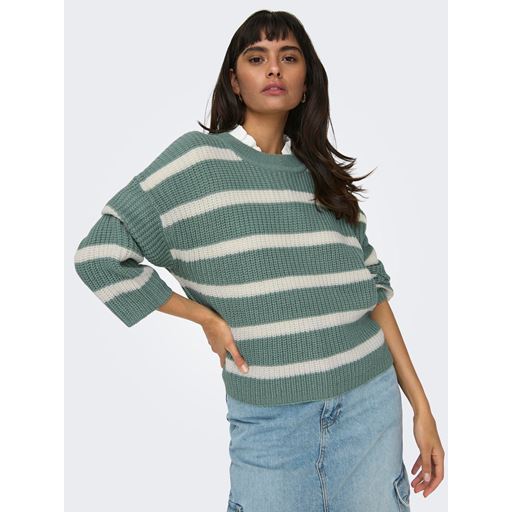 JDY Justy Striktrøje, Chinois Green Eggnog, M