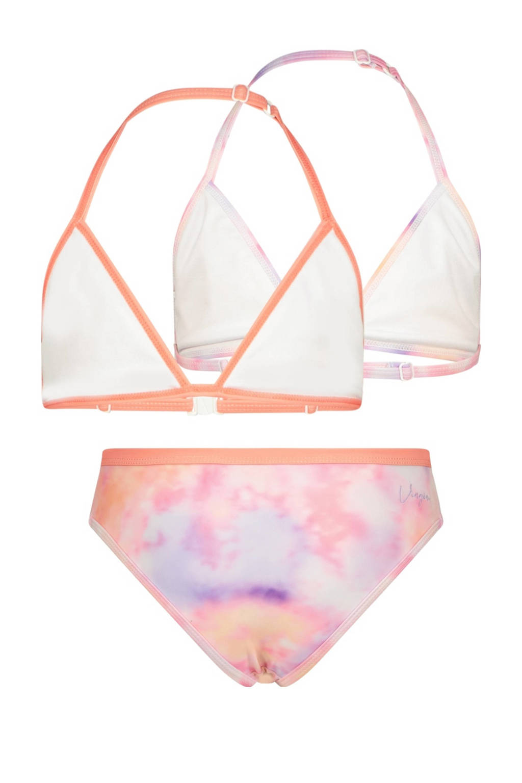 triangel bikini Zamantha met 2 topjes lila/roze
