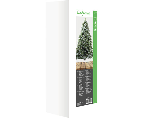 Kunstkerstboom, dennenboom Lafiora Montana, H 90 cm, groen en wit
