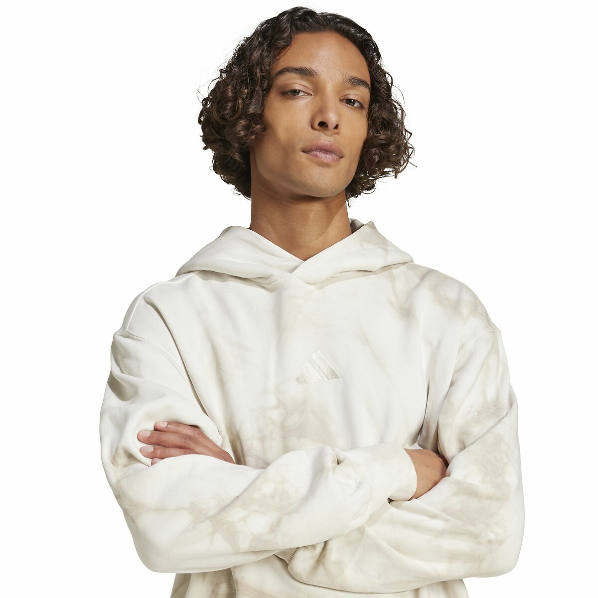 ADIDAS ROUPAS ESPORTIVAS<br>Moletom com capuz e efeito tie-dye