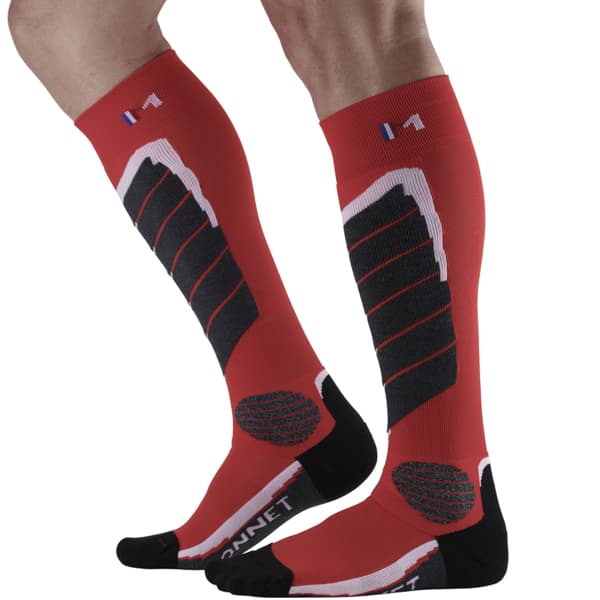 Chaussette de ski MONNET MI-BAS ACCESS ROUGE
