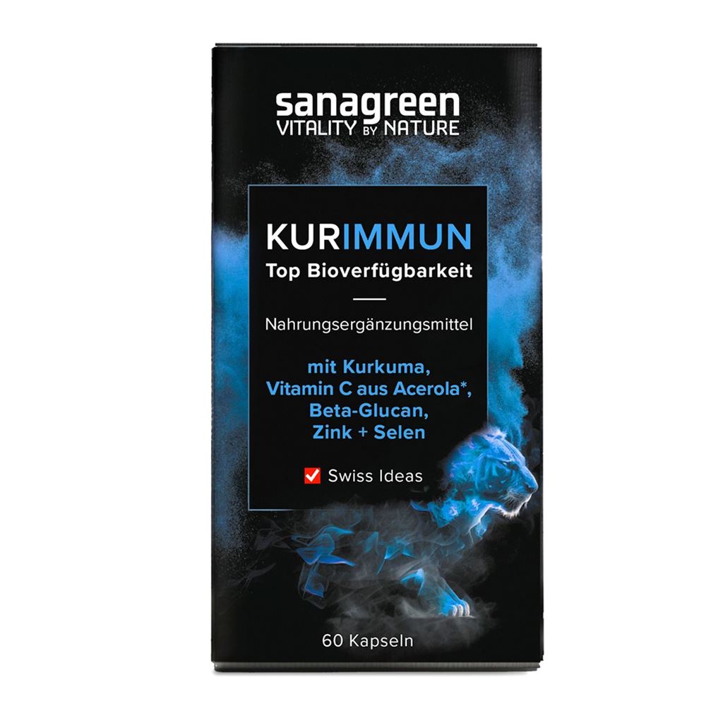 SANAGREEN sanagreen mizellierter Curcuma longa Extrakt Kaps mit Betaglucan Glas 60 Stk