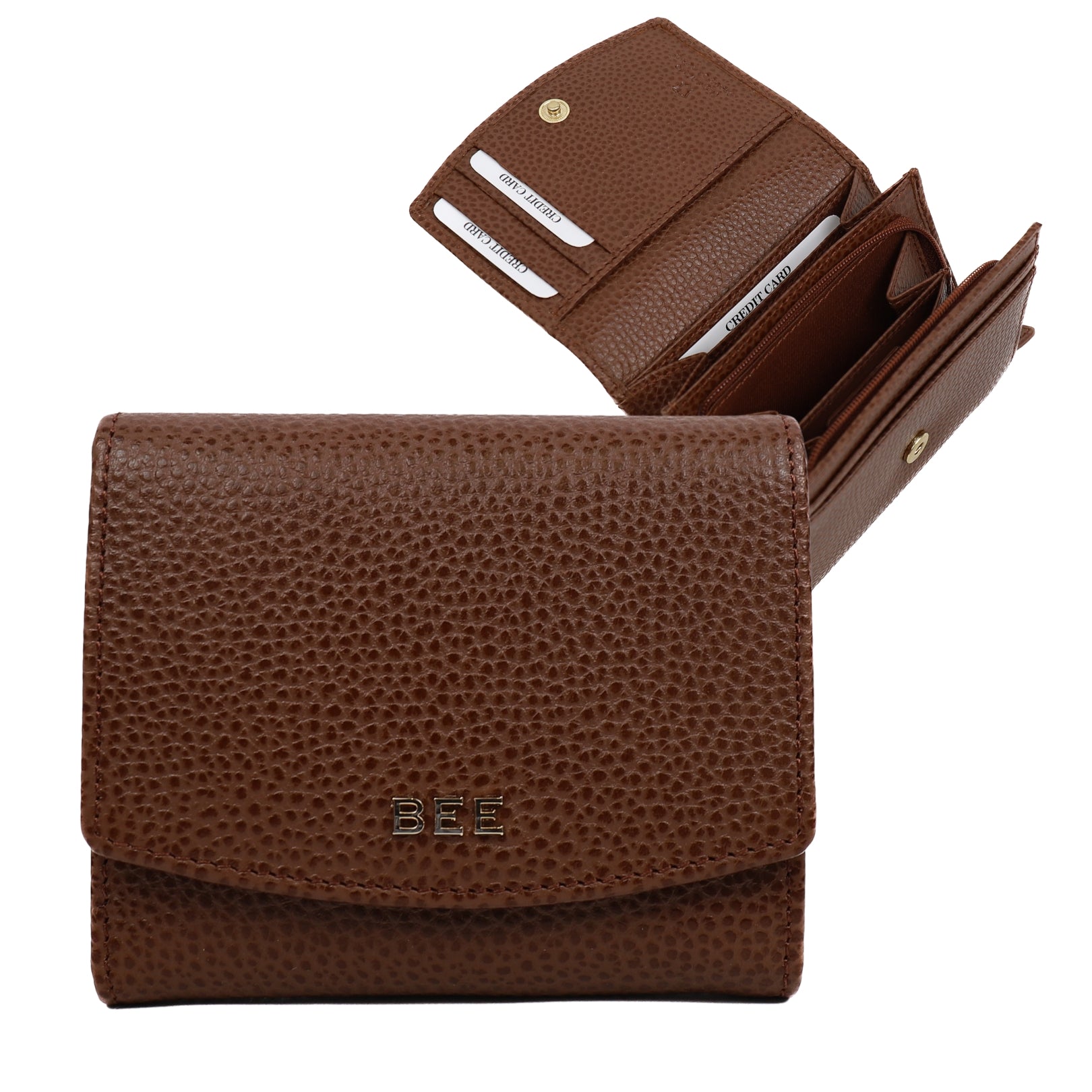 Overslag portemonnee 'Rosy' Tipping Tan Tipping Tan