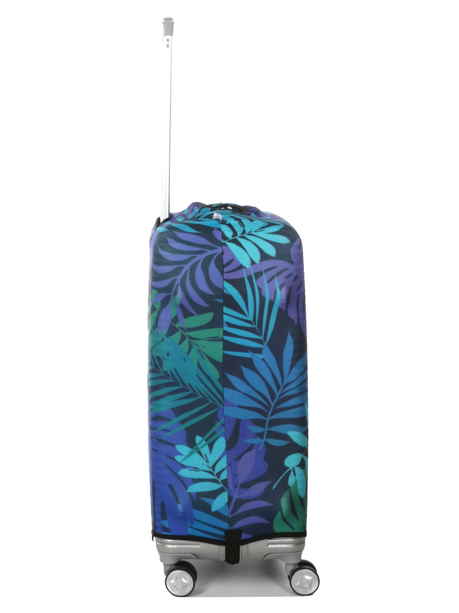 Housse de valise Periea Green and Blue Palm Leaves M