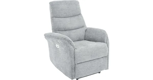 Relaxsessel Velare Microfaser grau, elektrische Relaxfunktion