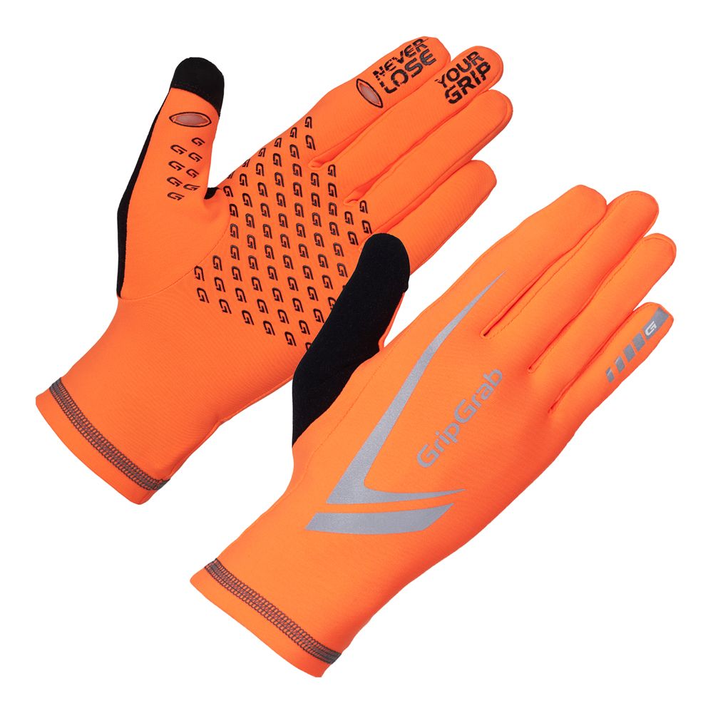 gripgrab running expert hi vis winter t 547 1027 fluo orange