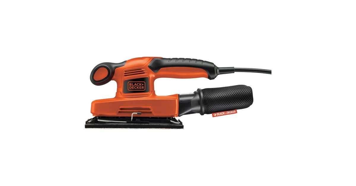 BLACK+DECKER240W 1/3vel vlakschuurmachine  (Zwart/oranje)
