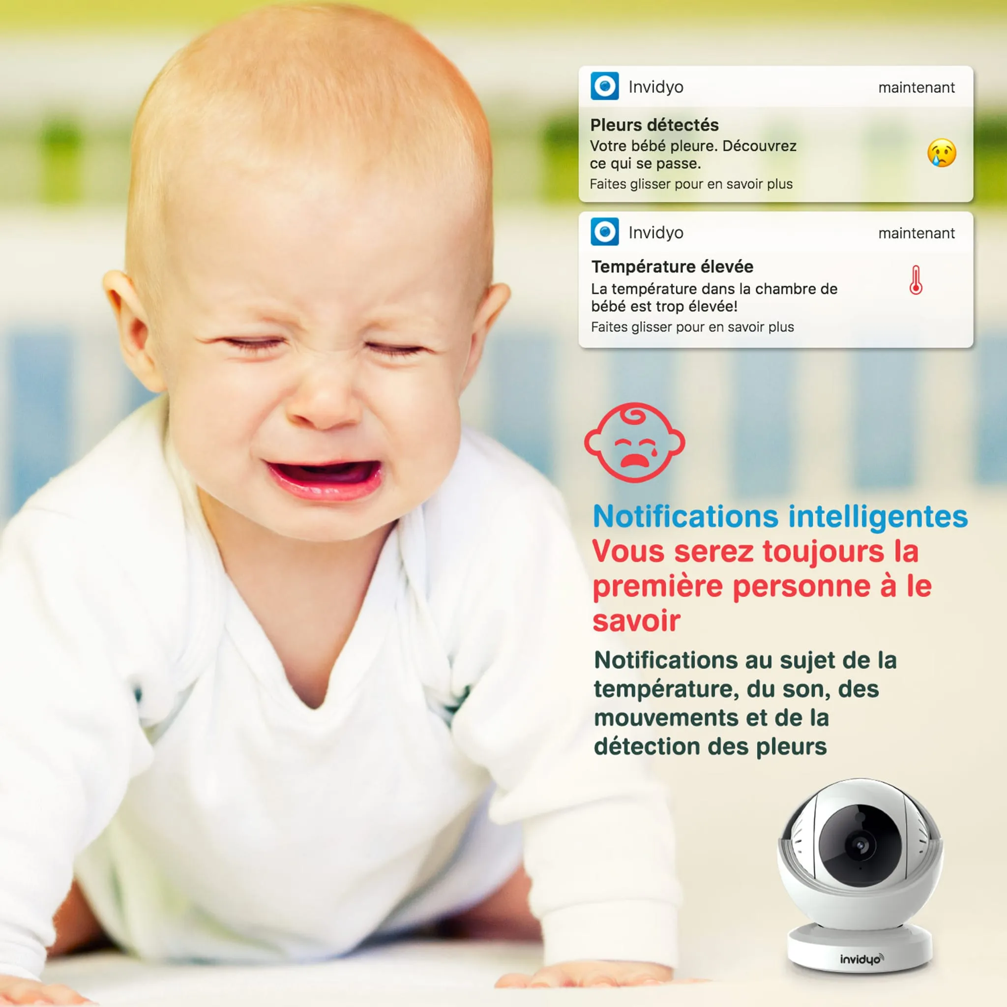 Invidyo Moniteur Caméra Wi-Fi