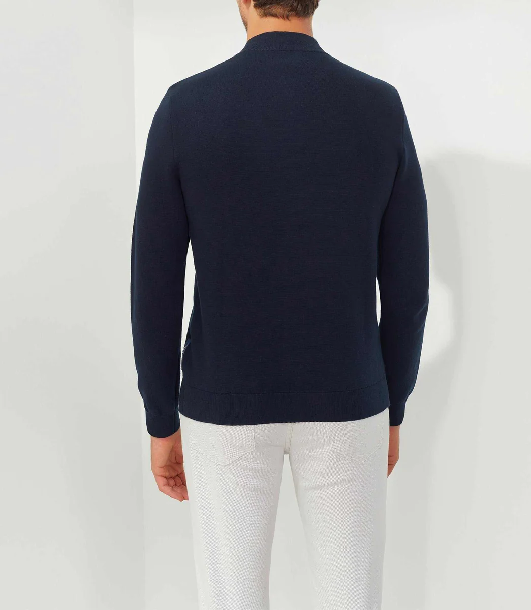 Gilet full zip style campus marine 