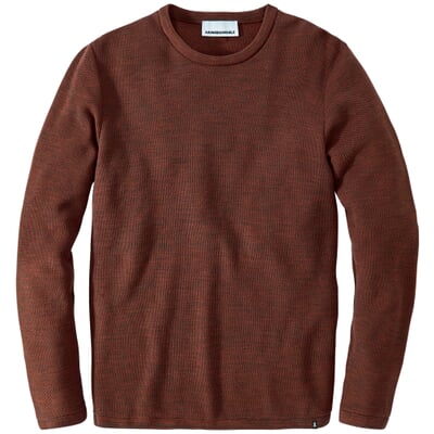 Herren-Strickpullover Baumwolle, Rotbraun