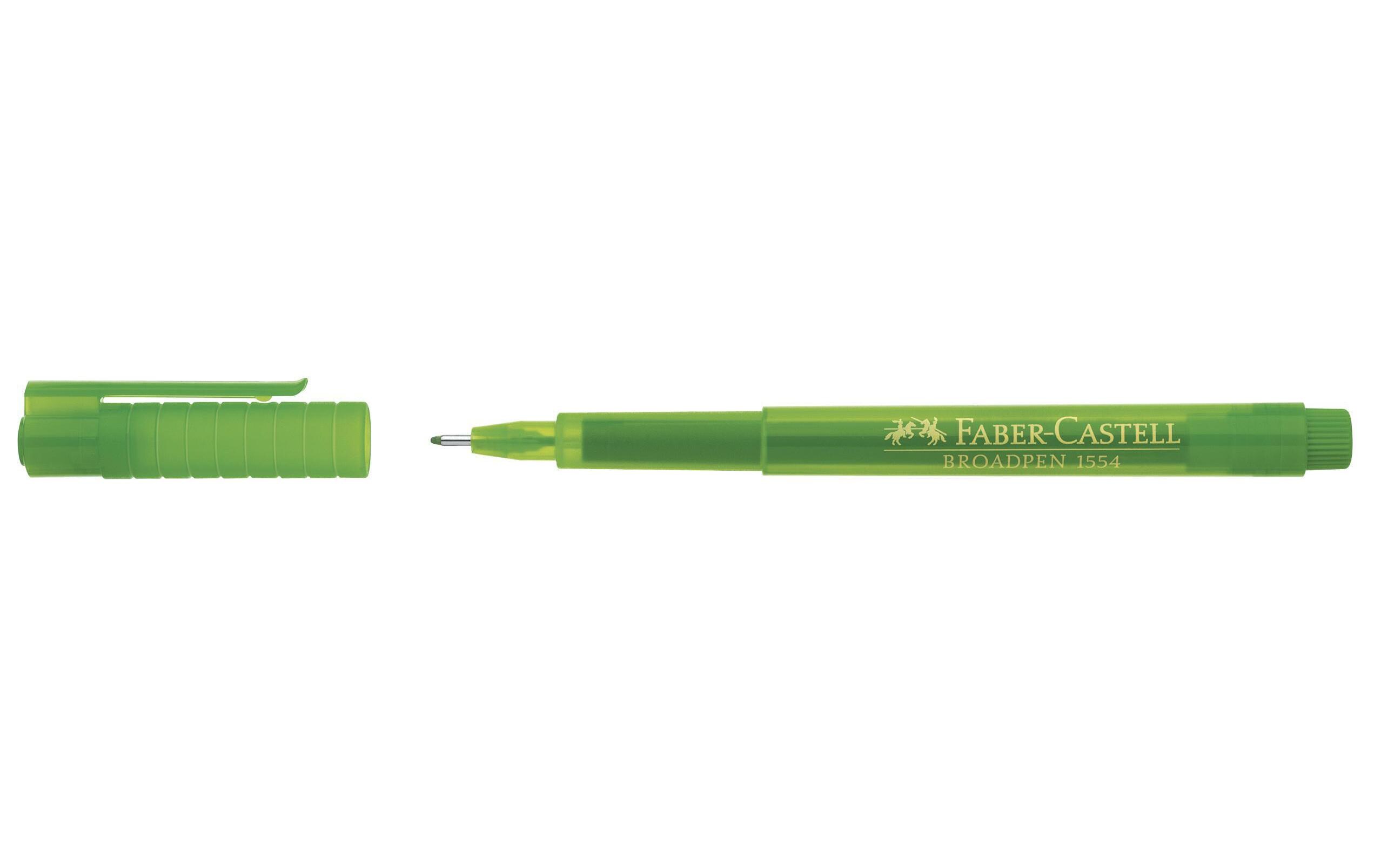 Fineliner Broadpen 1554 0.8 mm, HellgrünFaserschreiber für Schule, Beruf und Freizeit