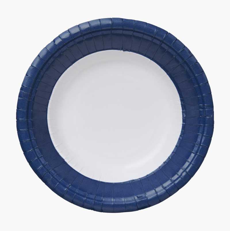 Papptallerken dyp, 19 cm, 20-pk.