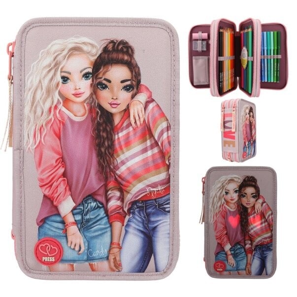 TOPModel Trippel Penalhus m/LED, BEST FRIENDS ( 0411753 )