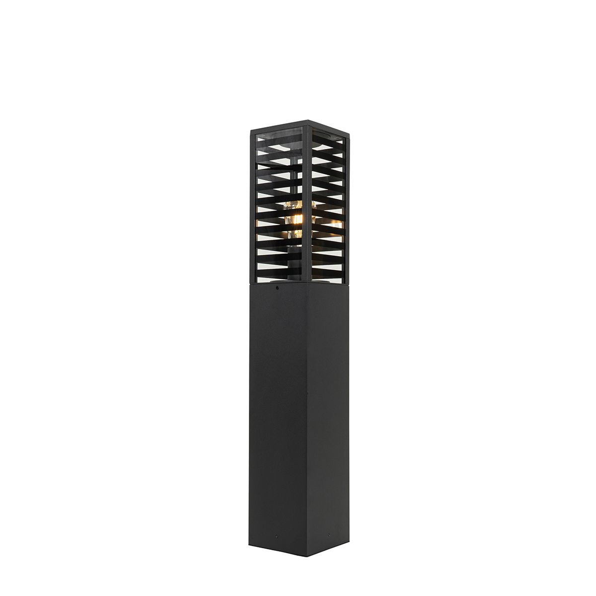 Moderne staande buitenlamp zwart 80 cm IP44 - Reims