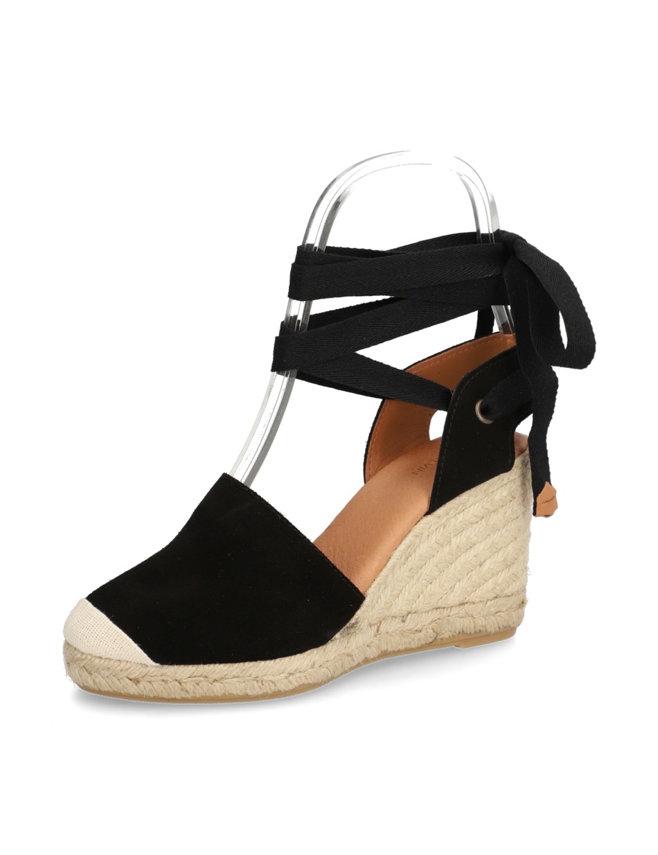 Veloursleder Keilsandale