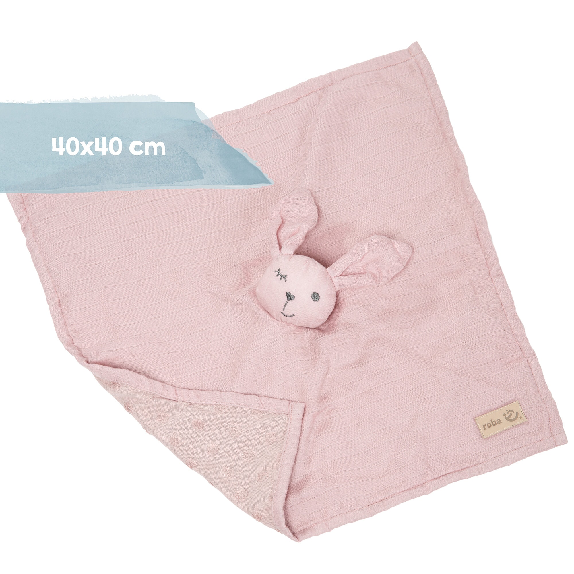 roba Organic Geschenkset 'Lil Planet' rosa/mauve, Bio-Bettschlange, -Decke & -Schmusetuch