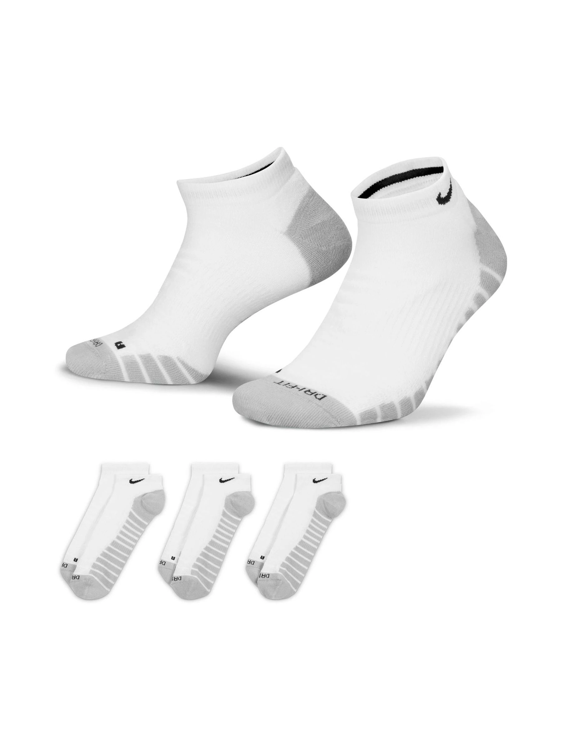 Nike Everyday Max Cushioned Training No Show Socks 3 Pack