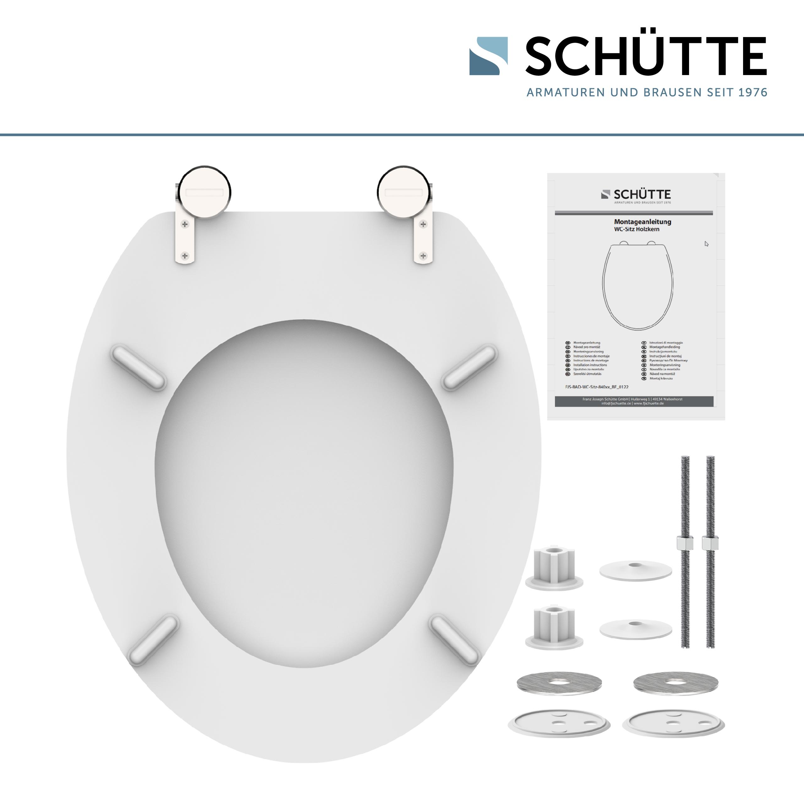 SCHÜTTE Holzkern WC-Sitz WHITE