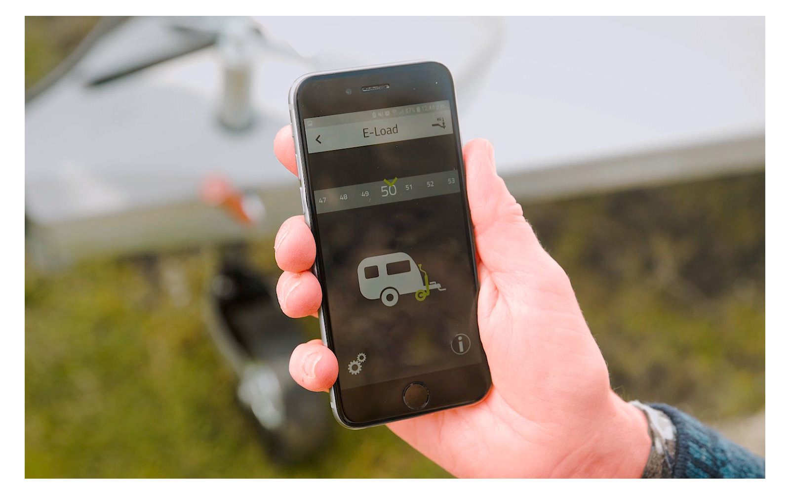 E-Trailer E-Load Stützlastsensor für Smart Trailer System inkl. Stützrad
