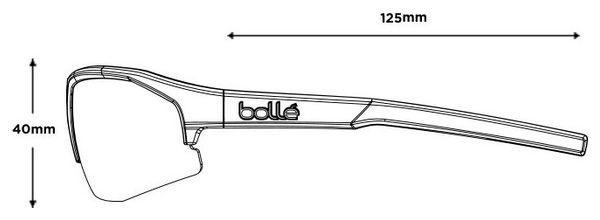 Lunettes Bollé Bolt 2.0 Phantom Noir Mat / Vert
