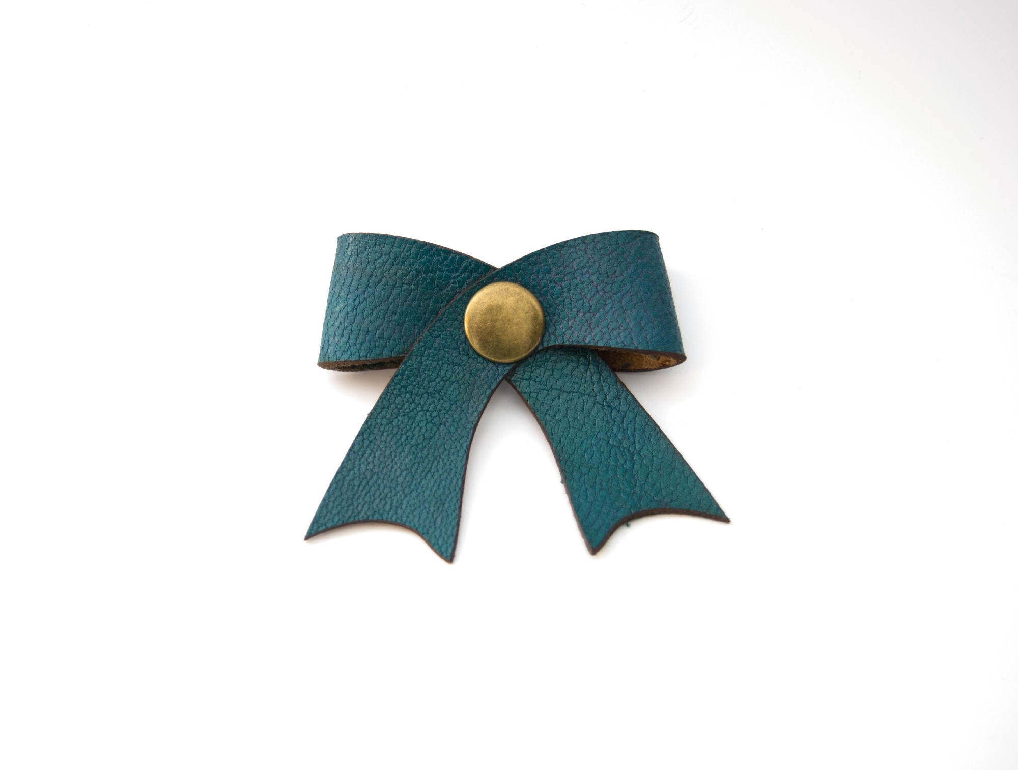 Leder-Kabelschleife, blau, T 5 cm, B 5 cm günstig bestellen