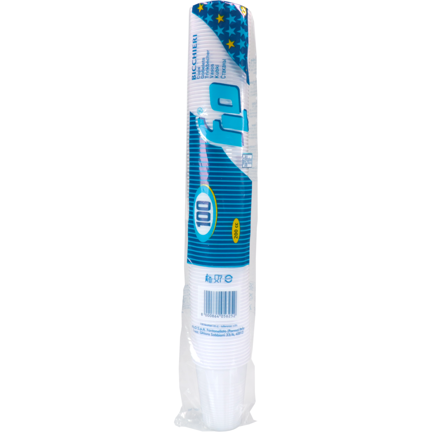Drinkbeker, PS, 180ml, 7.5oz, wit