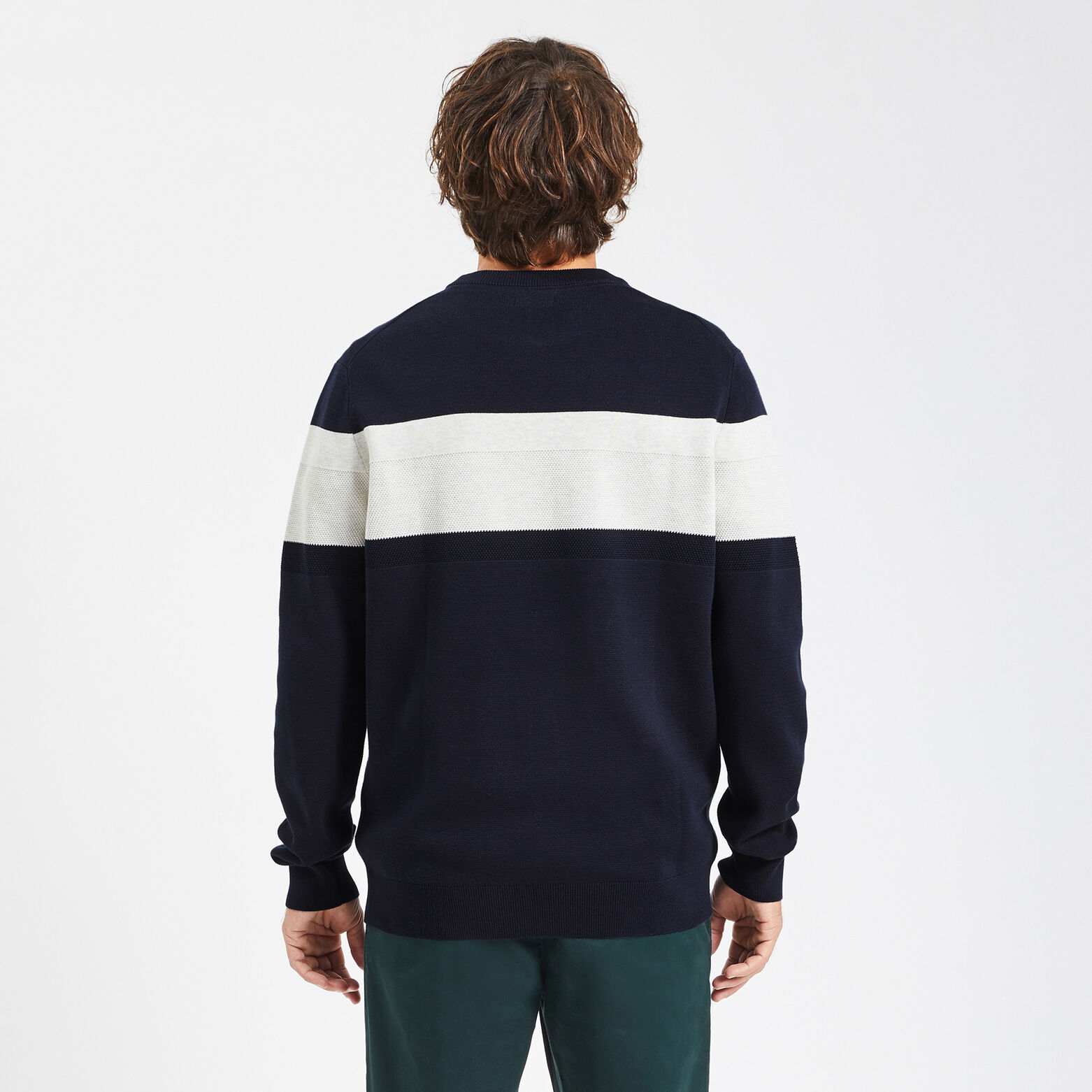 Pull colorblock 'le parfait by JULES' Bleu moyen