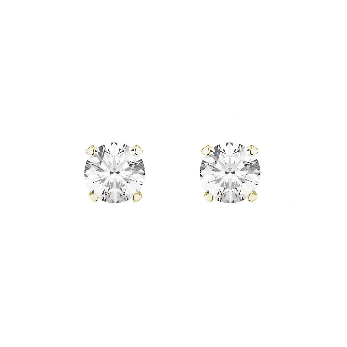 Boucles d'oreilles plaquées or 3mm