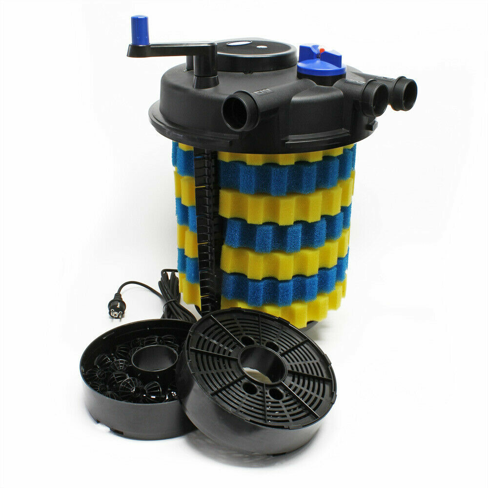 Kit set bassin 80000 litres 55 watts uvc pompe 10000 l/h tuyau 10 m kit de filtration