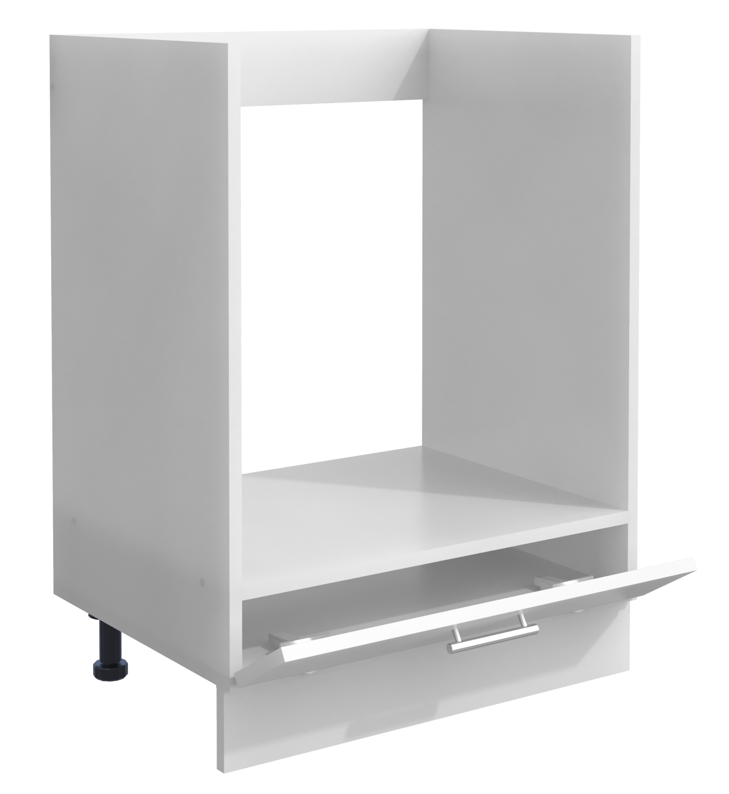 Herdumbauschrank ESILO - weiß - mit Klapptür - 60 cm