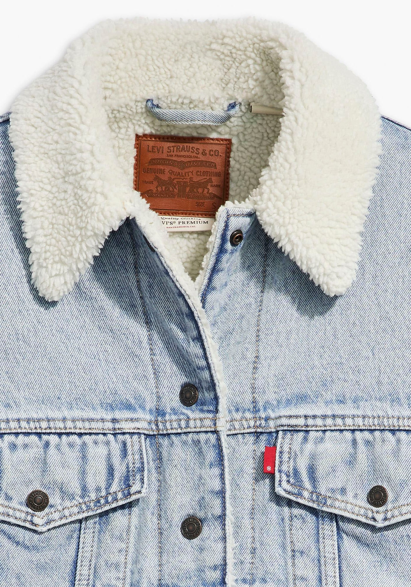 Levi's® Jeansjacke »SHERPA TRUCKER« mit Teddyplüsch