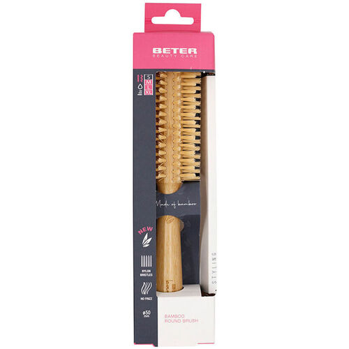 Beter - Bamwood Cepillo Redondo Cerdas Nylon